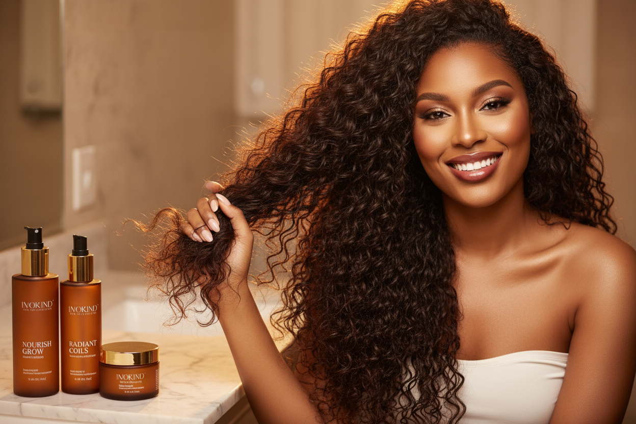 again include image of hair or a smilling lady